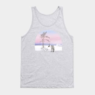 Pink Frosty morning in Lapland Tank Top